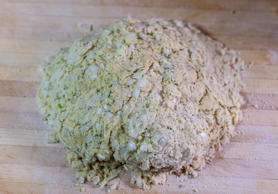 Swedish dill bread dough on floured cutting board